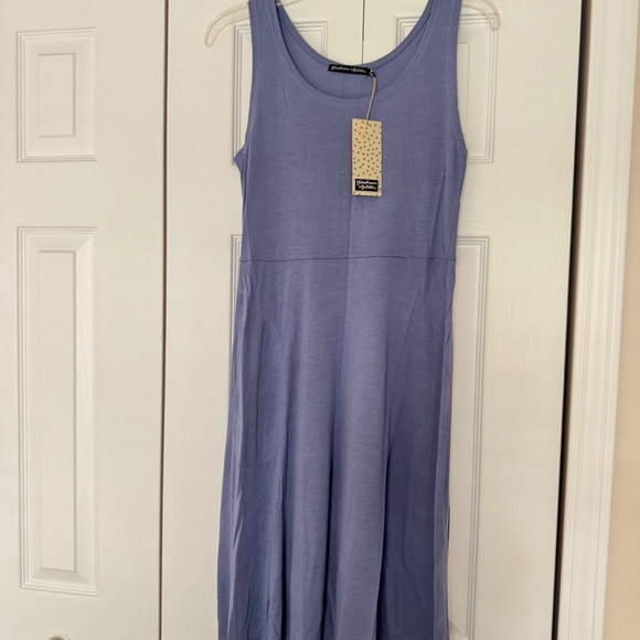 Gudrun Sjödén “Dripp” Sleeveless Dress in Midnight Blue – Size S – New with Tag - Picture 1 of 9